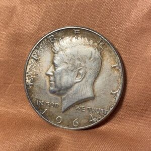 1964 Kennedy Sue Silver Half Dollar, Beautifully Toned  #205791698425